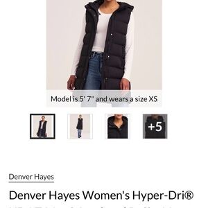 ISO ⭐️ Denver Hayes Women's Dark Puffer Vest small OR medium